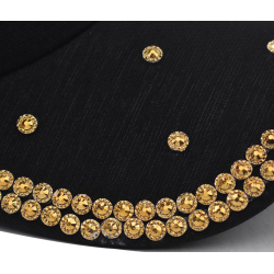 Fashionable baseball cap - crystals - pearls - sequins - butterflyHats & Caps