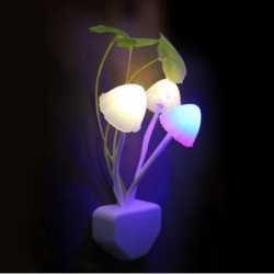 LED night light - wall plug - colorful mushrooms / lotus flowerLights & lighting