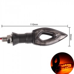 Motorcycle LED turn signal indicators - waterproof - 2 piecesTurning lights