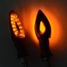 Motorcycle LED turn signal indicators - waterproof - 2 piecesTurning lights