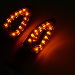 Motorcycle LED turn signal indicators - waterproof - 2 piecesTurning lights