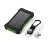 Solar power bank - dual USB - waterproof - with compass keychain - LED - 30000mAhPower Banks