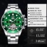 TEVISE - elegant automatic watch - stainless steel - waterproof - gold / blackWatches