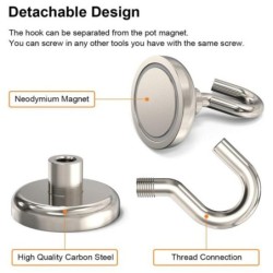 Strong magnetic hook - multi-purpose holder - 10 piecesMagnets