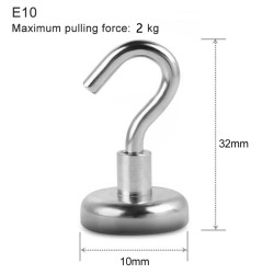 Strong magnetic hook - multi-purpose holder - 10 piecesMagnets