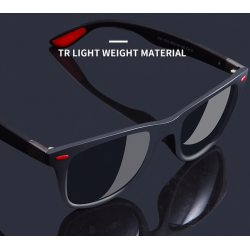 Ultralight TR90 polarized square sunglasses - UV400Sunglasses