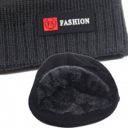 Knitted warm beanie - brimless - unisexHats & Caps