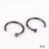 Nose hoop ring - body piercing - stainless steel - 2 piecesPiercings