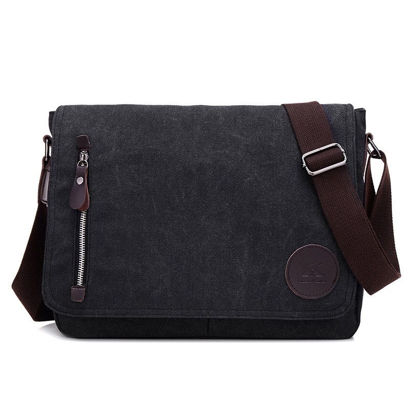 Rectangular shoulder canvas bagBags