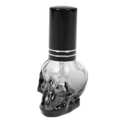 Glass perfume bottle - empty container - with atomizer - skull shape - 8mlPerfumes