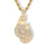 Crystal boxing gloves with necklaceNecklaces