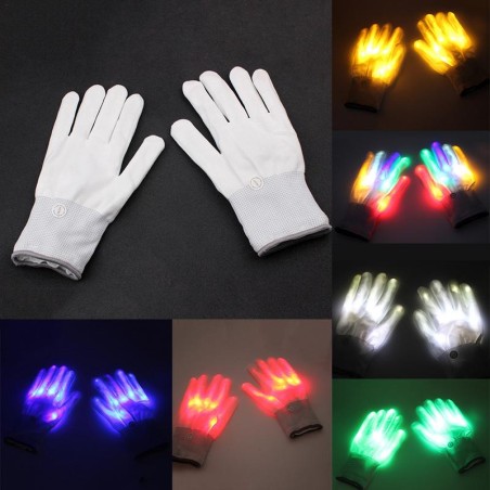 Glowing skeleton gloves - LEDParty