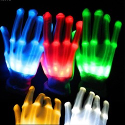 Glowing skeleton gloves - LEDParty