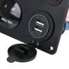 Rocker switch panel - waterproof digital Voltmeter - for car - boat - truck - 12V - USB - LEDElectronics & Tools