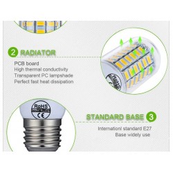 LED lamp bulb - SMD 5730 - 220V - E14 - E27Bulbs