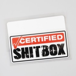 Decorative car sticker - Certified ShitboxStickers