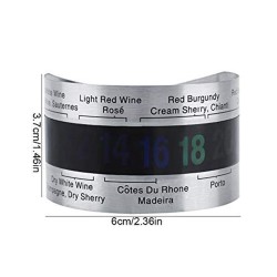 Wine bottle thermometer - stainless steel clip - with LCD displayBar supply