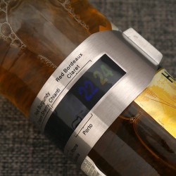 Wine bottle thermometer - stainless steel clip - with LCD displayBar supply