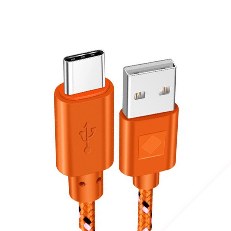 Nylon braided cable - data / sync / fast charging - USB Type CCables
