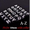 Dogs / cats collar - with crystal name and charm - customCollars & Leads