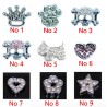 Dogs / cats collar - with crystal name and charm - customCollars & Leads