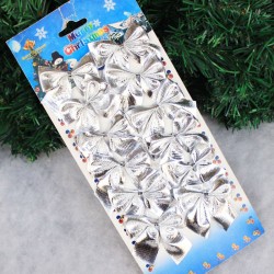 Decorative Christmas tree bowknots - 12 piecesChristmas