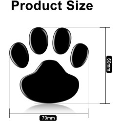3D animal foot print - car stickerStickers