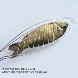 Grill mesh basket - for meat / fish / vegetablesBBQ