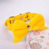Leather collar with a knitted bowknot - for dogs / catsCollars & Leads