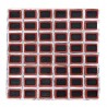 Bicycle tire repair stickers - square / round - 25mm - 48 piecesRepair