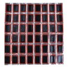 Bicycle tire repair stickers - square / round - 25mm - 48 piecesRepair
