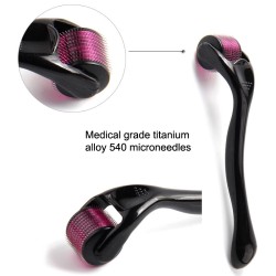 Derma roller - micro needling - titanium needle - for face / neckSkin