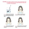 Derma roller - micro needling - titanium needle - for face / neckSkin