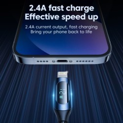USB fast charging cable - for iPhone - with LED displayCables