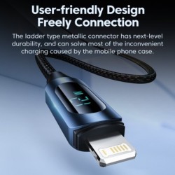 USB fast charging cable - for iPhone - with LED displayCables