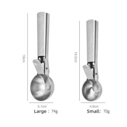 Multifunction ice cream scoop - stainless steelCutlery
