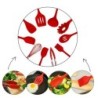 Silicone kitchen utensils - non-stick - 10 piecesCutlery