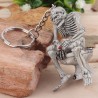 Skeleton sitting on the toilet - rubber keychainKeyrings