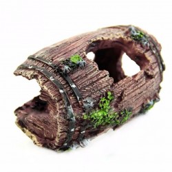 Aquarium decoration - resin wooden barrelAquarium