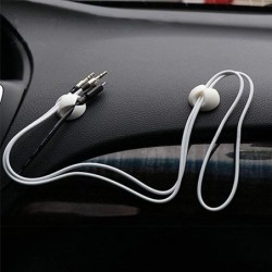 Cable clip winder - organizer - round desk clipCables