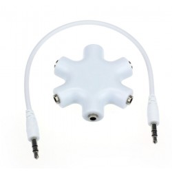 3.5mm jack audio splitter - 1 to 5Cables