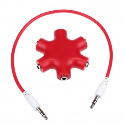 3.5mm jack audio splitter - 1 to 5Cables