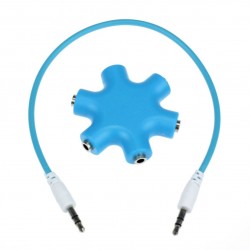 3.5mm jack audio splitter - 1 to 5Cables