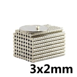 N35 - neodymium magnet - strong disc - 3mm * 2mm - 100 piecesN35
