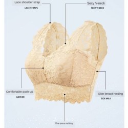 Sexy lace bra - short top - with push up - wire-freeLingerie