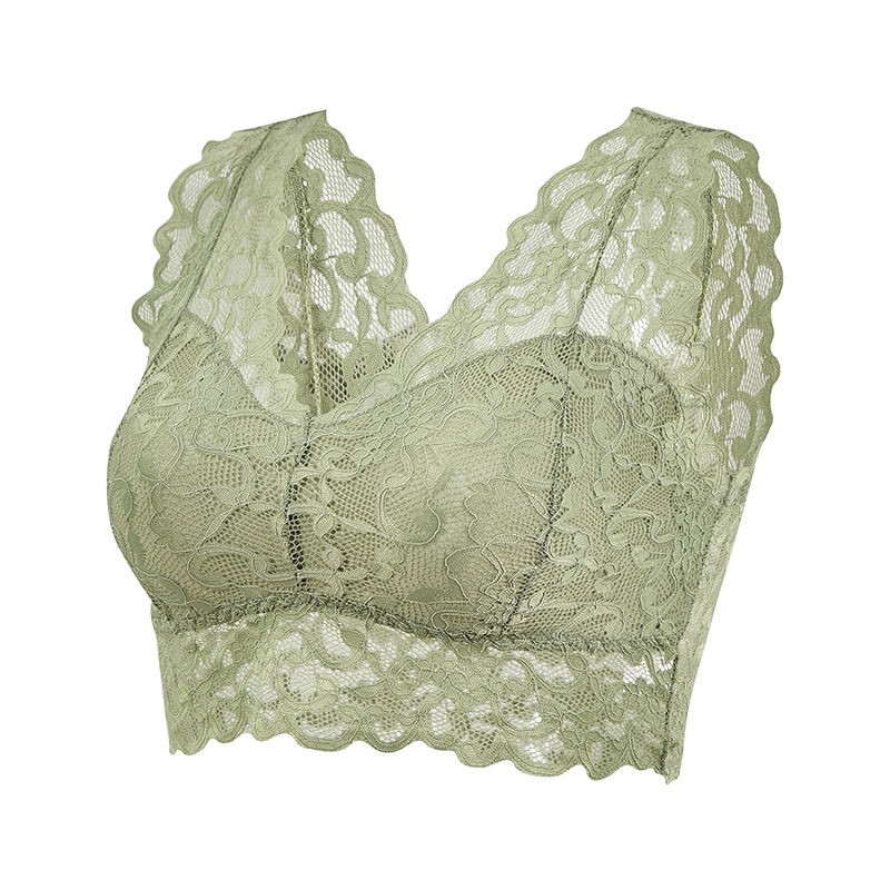 Sexy lace bra - short top - with push up - wire-freeLingerie