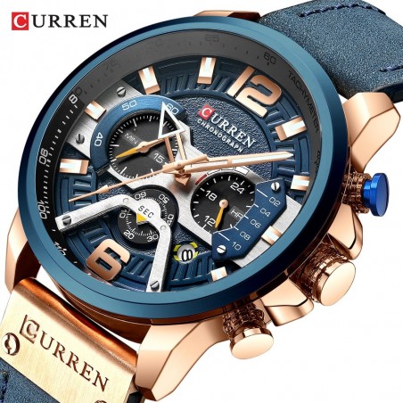 CURREN - luxury Quartz watch - leather strap - waterproofWatches