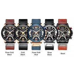 CURREN - luxury Quartz watch - leather strap - waterproofWatches