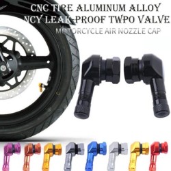 Motorcycle air valve - cap - 90 degree angle - aluminum alloy - 2 piecesMotorbike parts