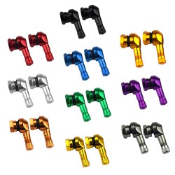 Motorcycle air valve - cap - 90 degree angle - aluminum alloy - 2 piecesMotorbike parts